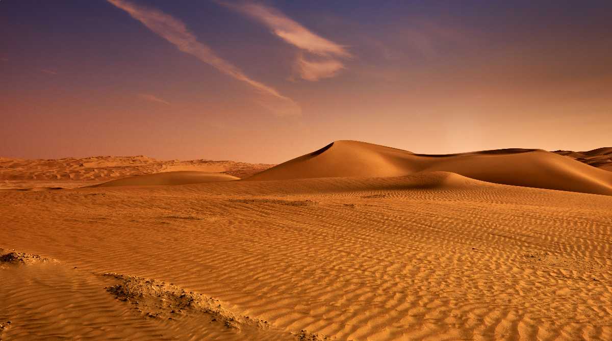 What is the Name of the Desert Near Abu Dhabi?