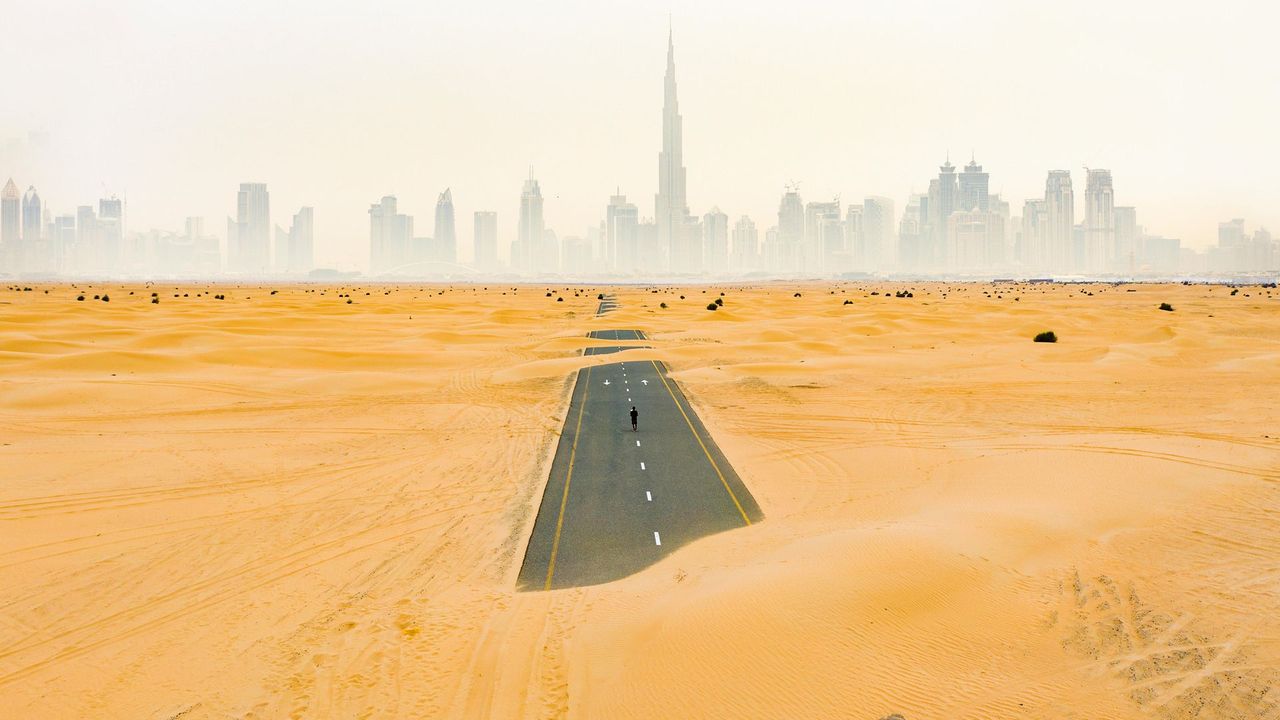 What is the new city in the desert in UAE?